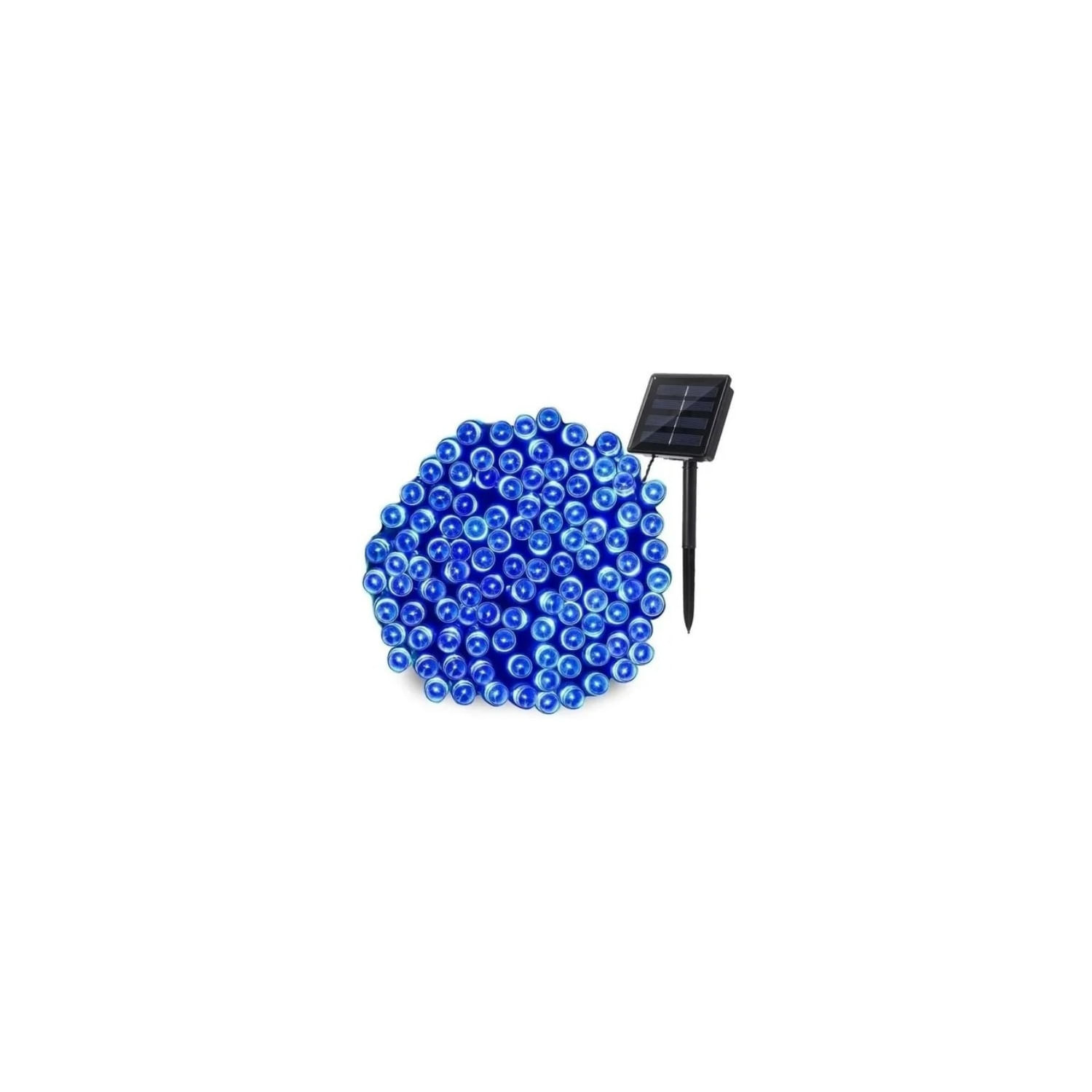 Luzes Solares Garland Christmas 10 Metros 100 Led Azul