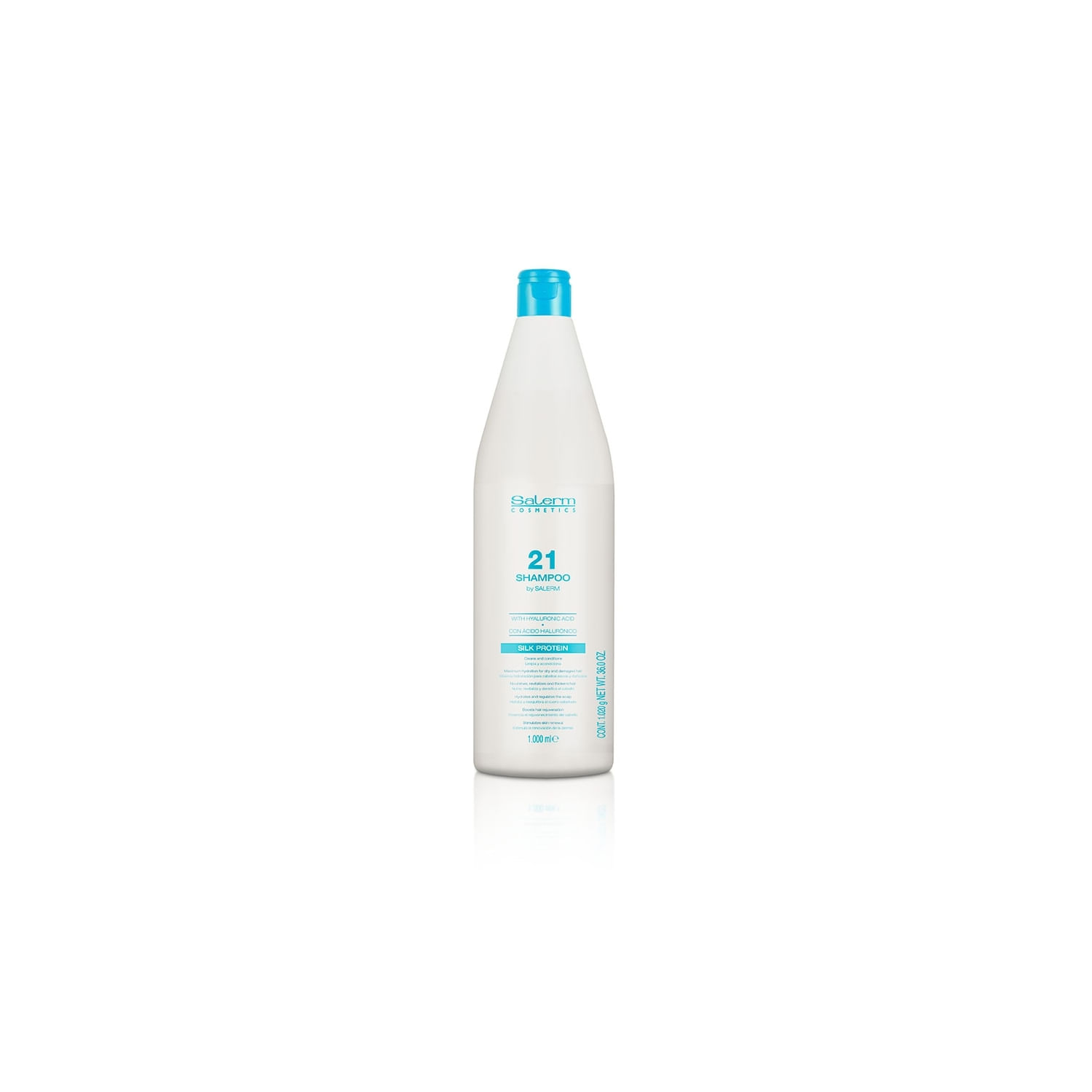 Shampoo Salerm 21 1000ml Para Cabelos Secos E Danificados