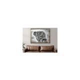 Pintura: Elefante, Mãe, Arte Déco, 120x4x90 Cm