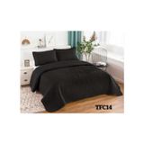Colcha De Verão Edredão King Size De Pelúcia Preta 250x270cm