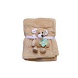 Cobertor Macio Para Bebês Com Ursinho De Pelúcia