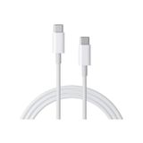 Cabo Usb Tipo C, Entrada Dupla, Carregamento E Dados, 1 M, Branco