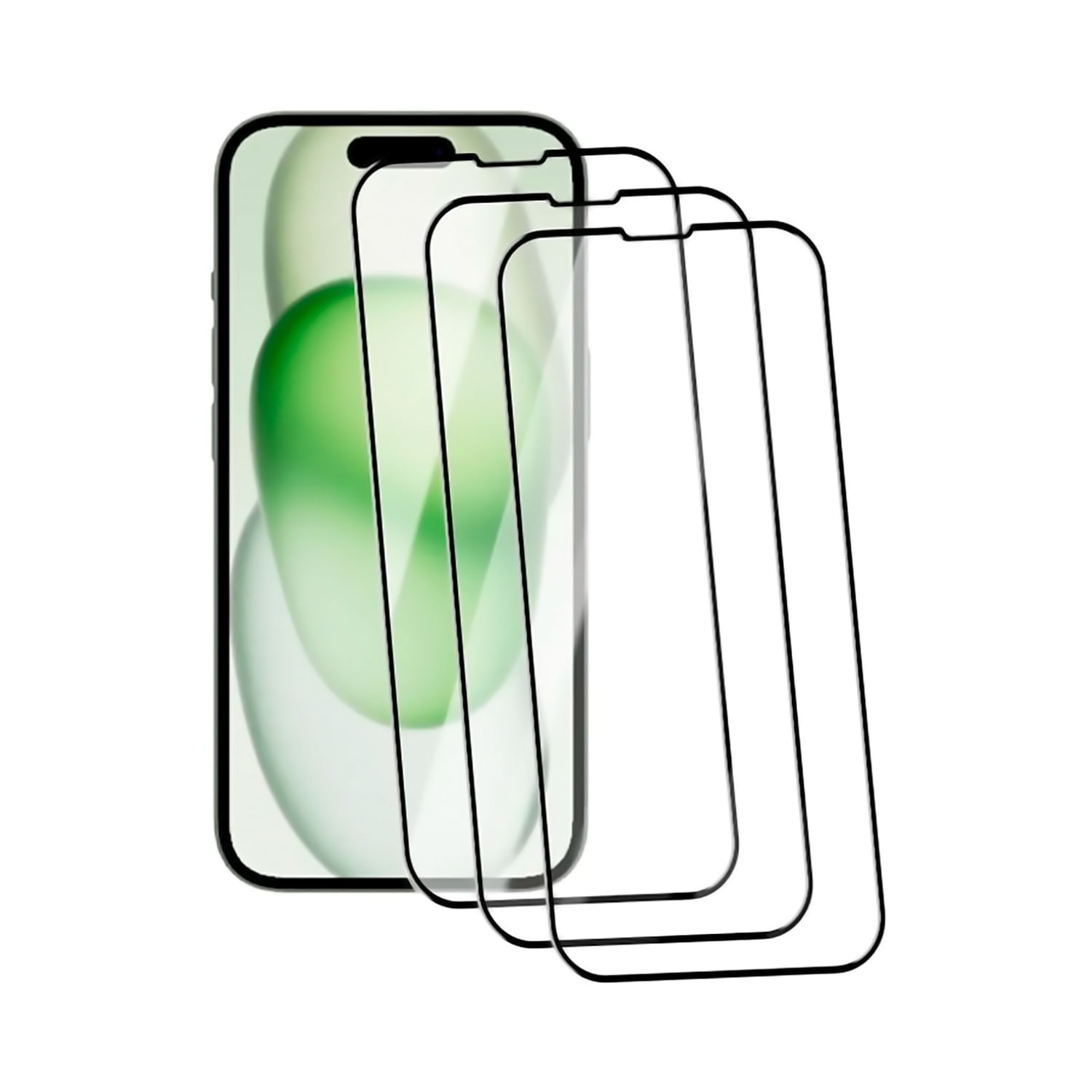 Protetor De Tela Mica Glass 9h Para Iphone 15 Pro Max X3