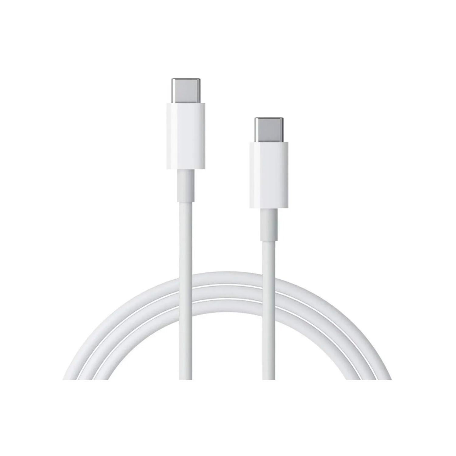 Cabo Usb Tipo C, Entrada Dupla, Carregamento E Dados, 1 M, Branco