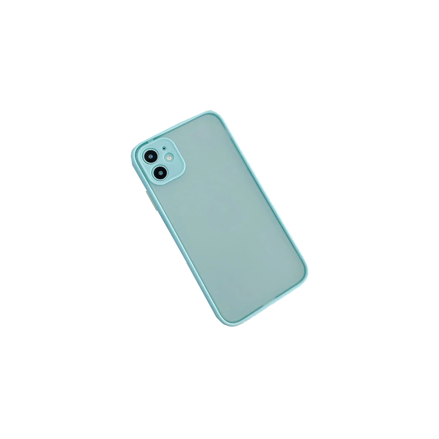 Capa De Silicone Para Iphone 13, Azul Claro Fosco, Proteção Total