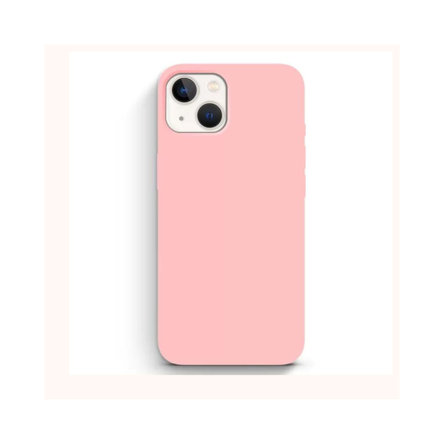 Capa Para Iphone 14 Anti-choque Transparente Rosa