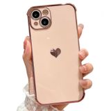 Capa De Telefone Hearts Para Iphone 14 Rosa Tpu Com Proteção Total