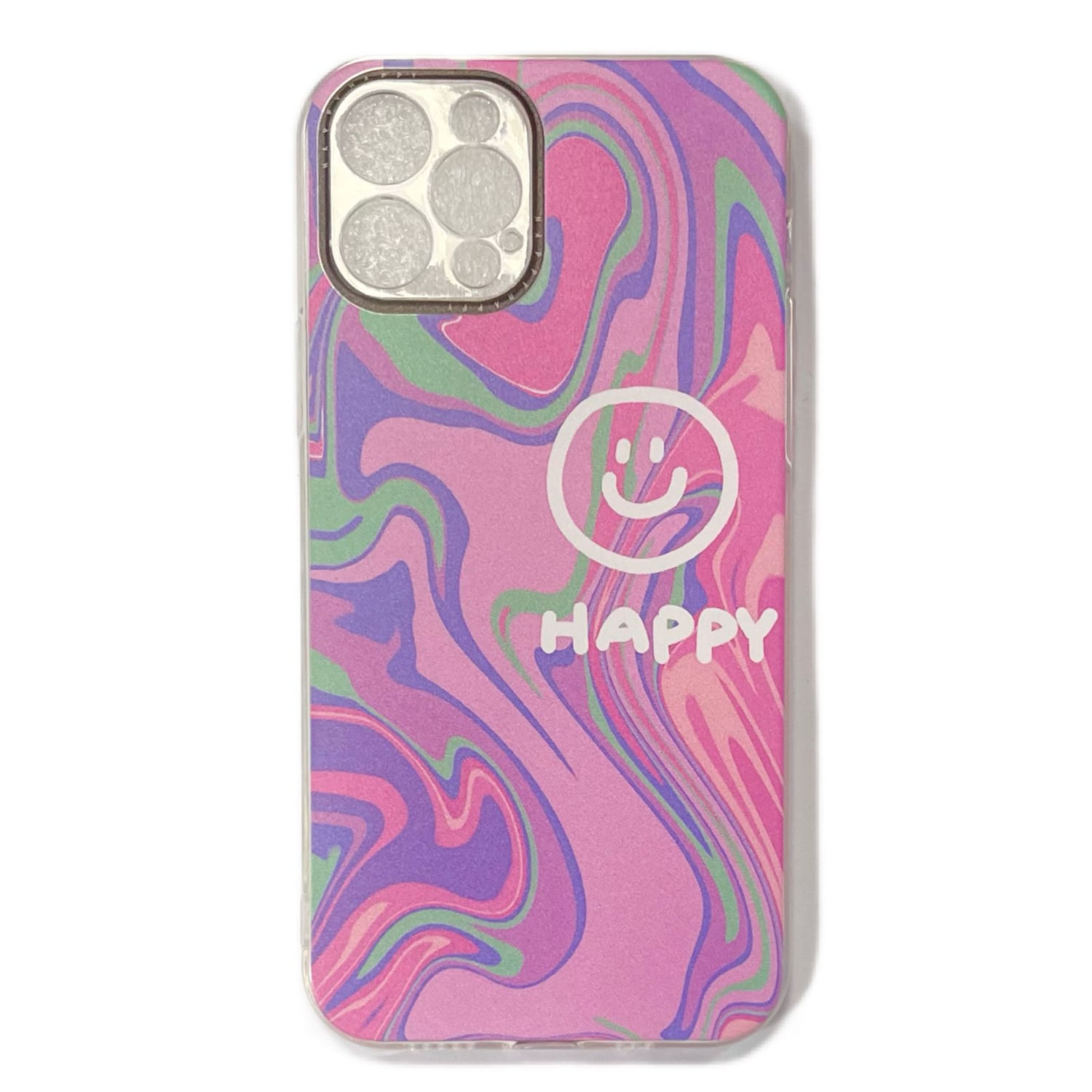 Capa Para Iphone 12 Pro Happy Design Tpu Transparente