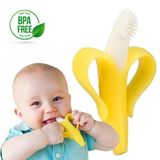 Escova De Dentes De Silicone Para Bebês Teether Banana Design