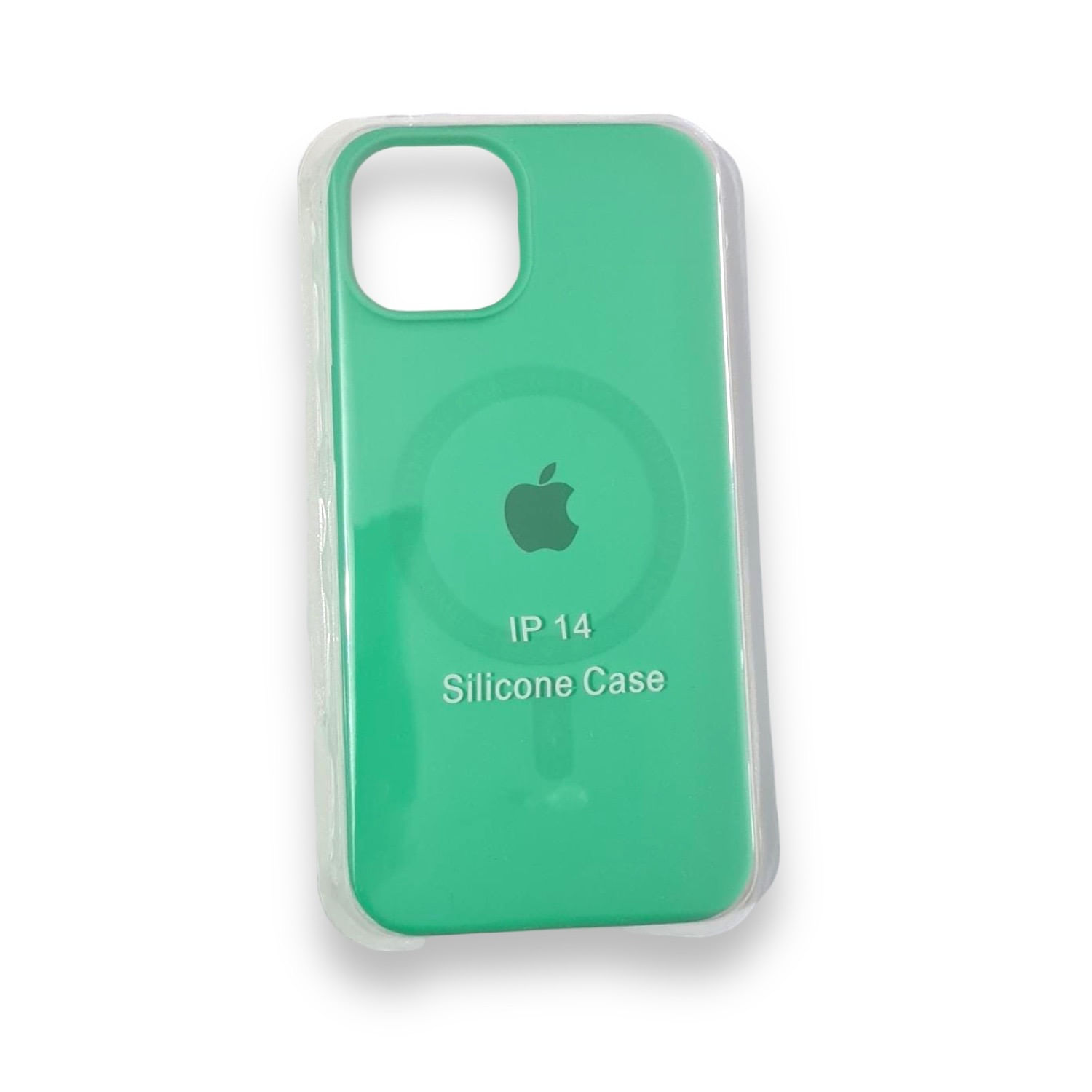 Capa De Telefone Compatível Com Silicone Verde Para Iphone 14