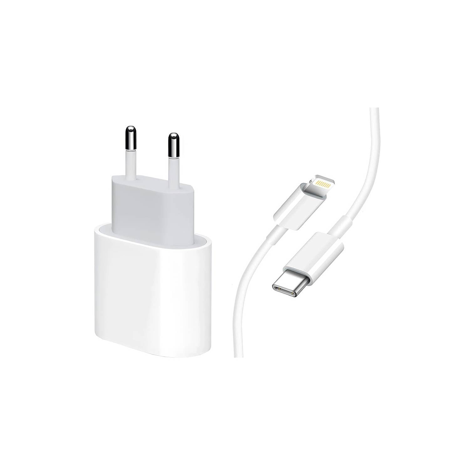 Carregador De Adaptador De Alimentação Usb-c De 20 W Para Iphone 8 E Posterior