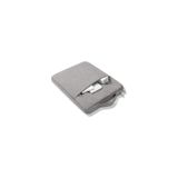 Bolsa Para Notebook Impermeável De Microfibra Cinza De 13 Polegadas
