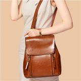 Mochila De Couro Vintage Para Mulheres