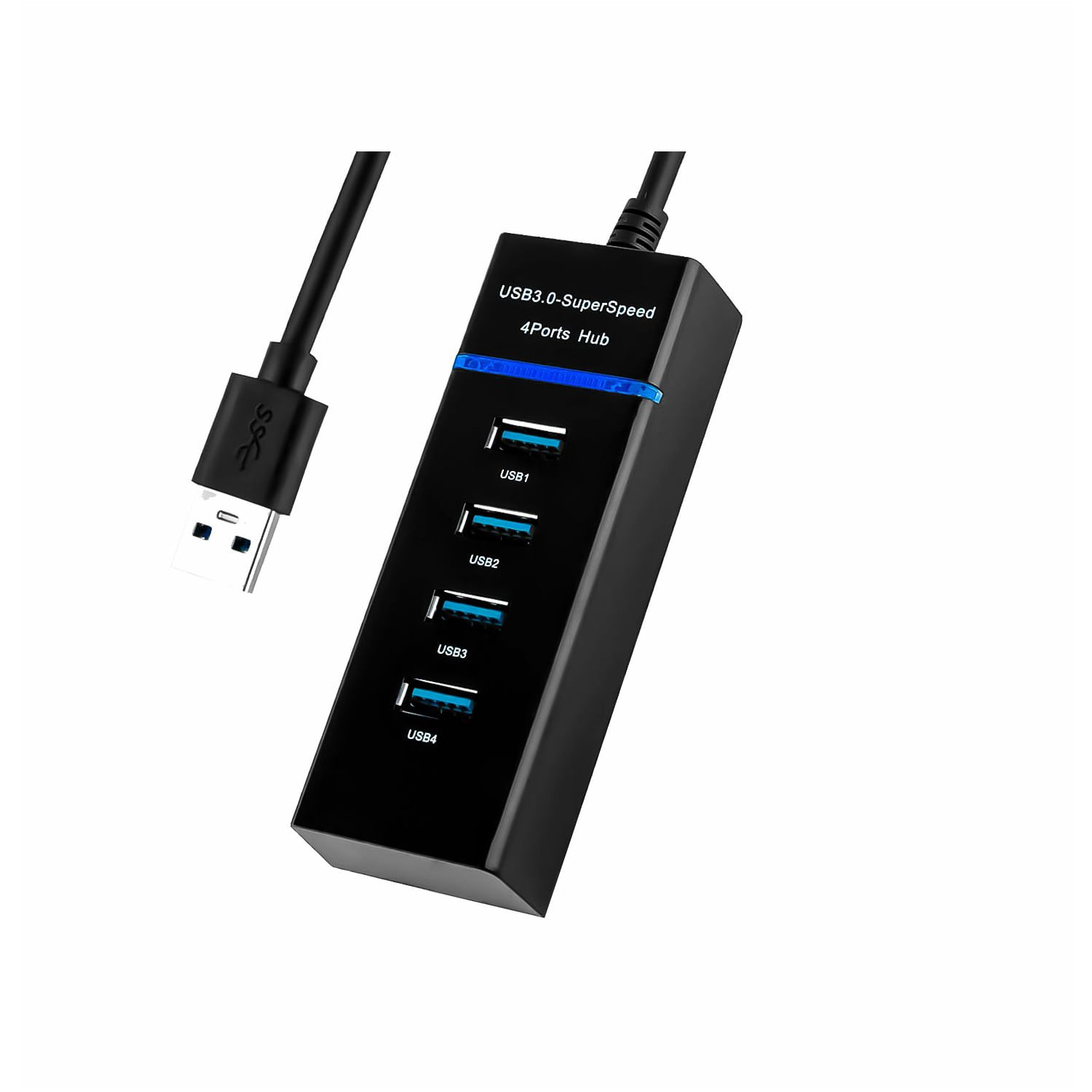 Hub Usb 3.0 De 4 Portas Multi Usb Com Luz Indicadora