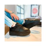 Tênis Feminino Casual Urban Platform Preto 7086