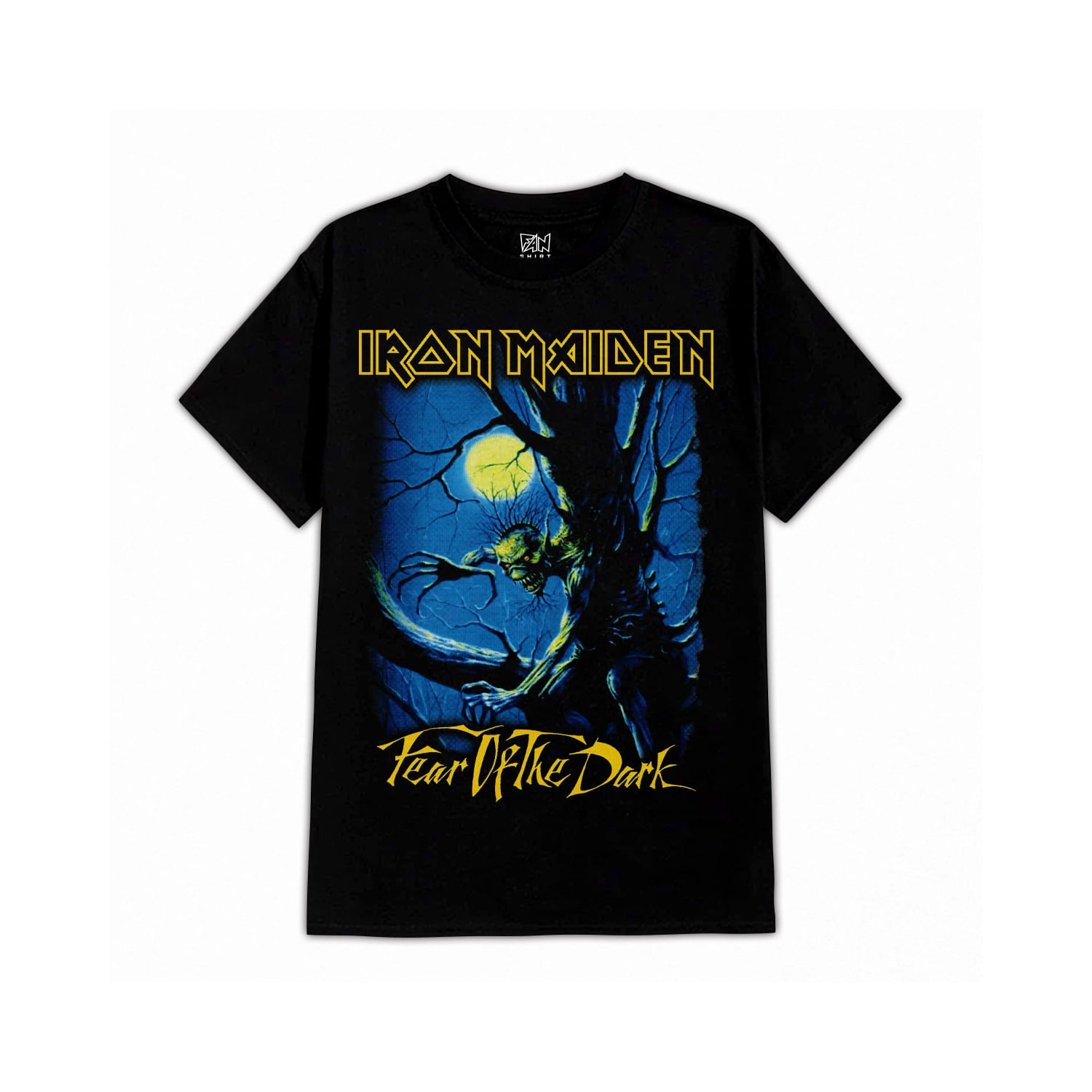 Camiseta Dtf Fanshirt Iron Maiden 336 De Manga Curta Masculina