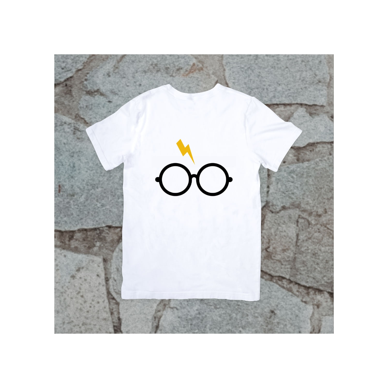 Camiseta Harry Potter Scar Glasses De Manga Curta 100% Algodão