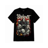 Camiseta Dtf Fanshirt Slipknot 373 De Manga Curta Para Homens