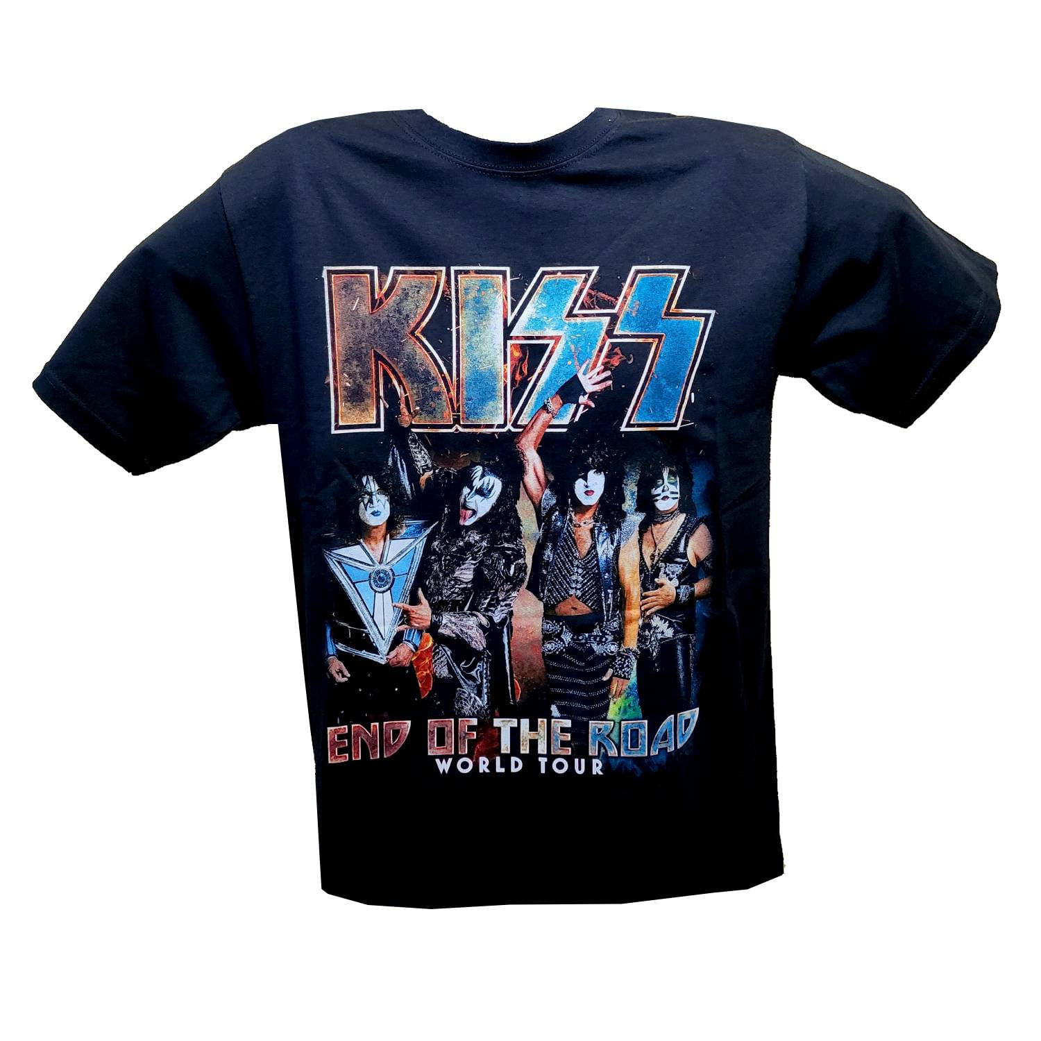 Camiseta Kiss Com Estampa Dupla 100% Algodão