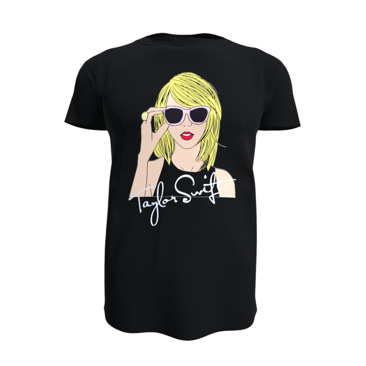 Camiseta Taylor Swift Glasses Fan Swiftie Unissex 100% Algodão