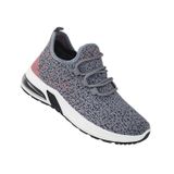 Tênis De Corrida Air Femininos Cinza/rosa Soft Sports 3206