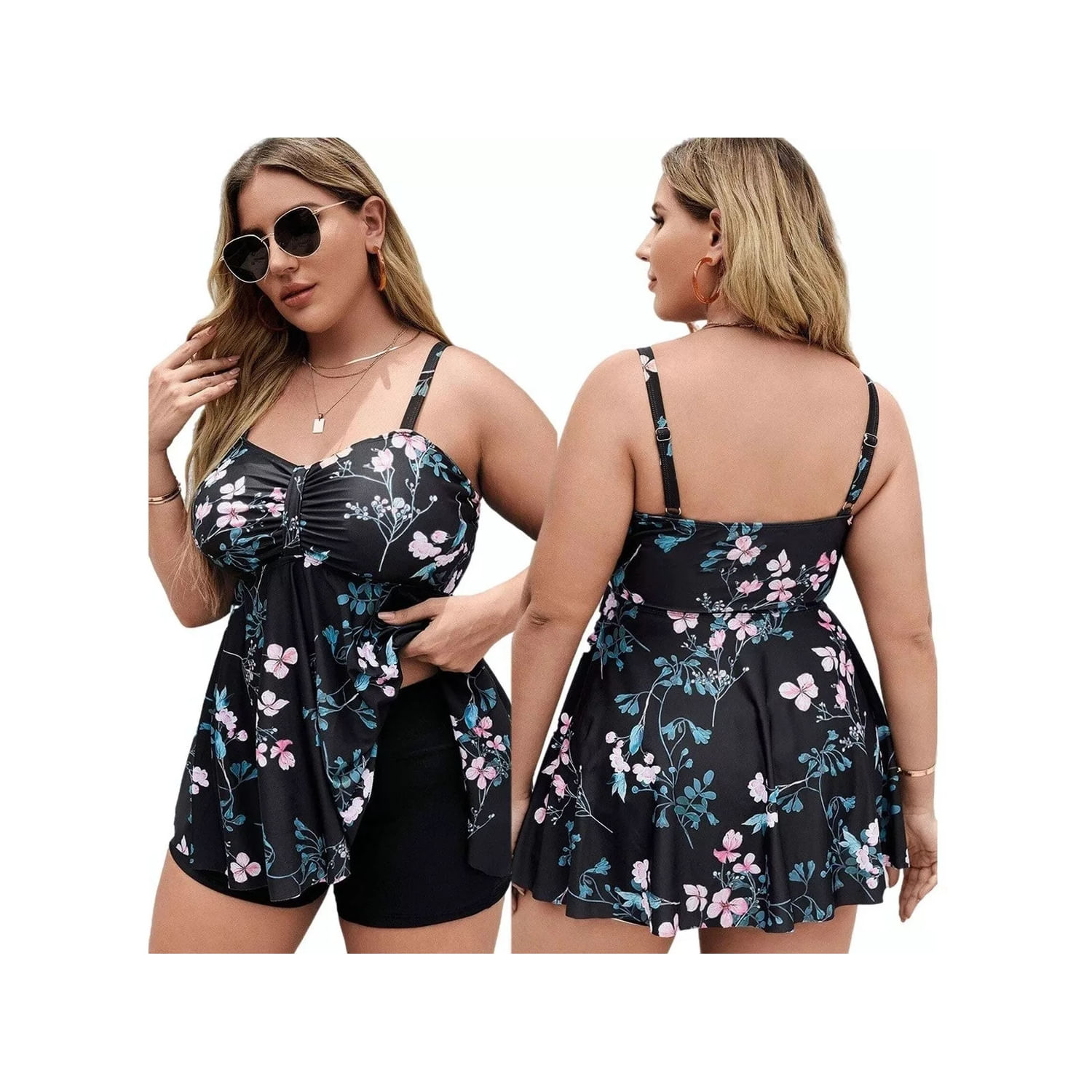 Maiô Tankini Plus Size Para Mulheres 0xl A 4xl