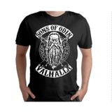 Camiseta Sons Of Odin Valhalla Com Estampa Dtf De Manga Curta