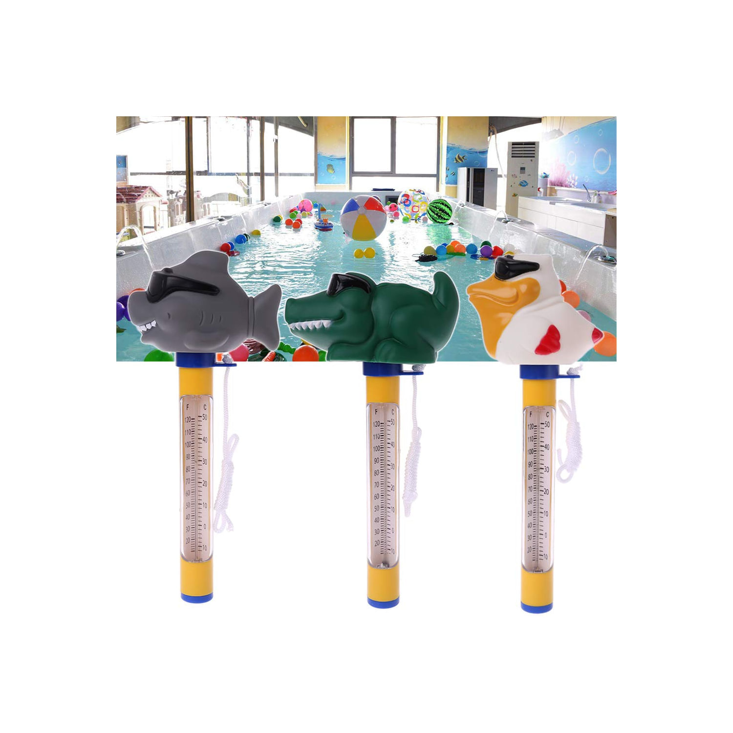 Termômetro Flutuante Para Animais Bighouse Bh-1611bu Para Piscina