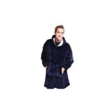 Manta Maxi Sherpa Xadrez Com Capuz De Inverno Para Adultos Unissex