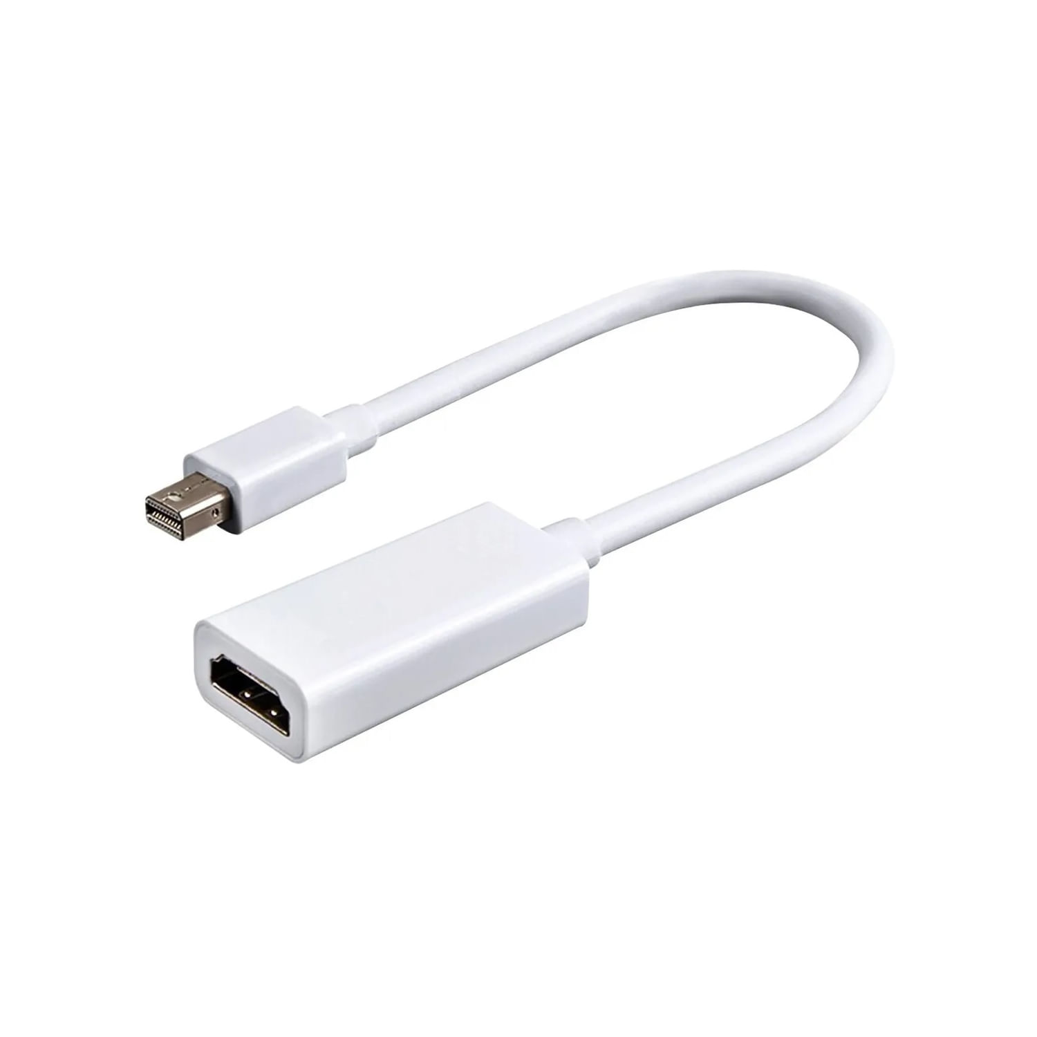 Adaptador Conversor Mini Displayport Para Hdmi 15cm Branco