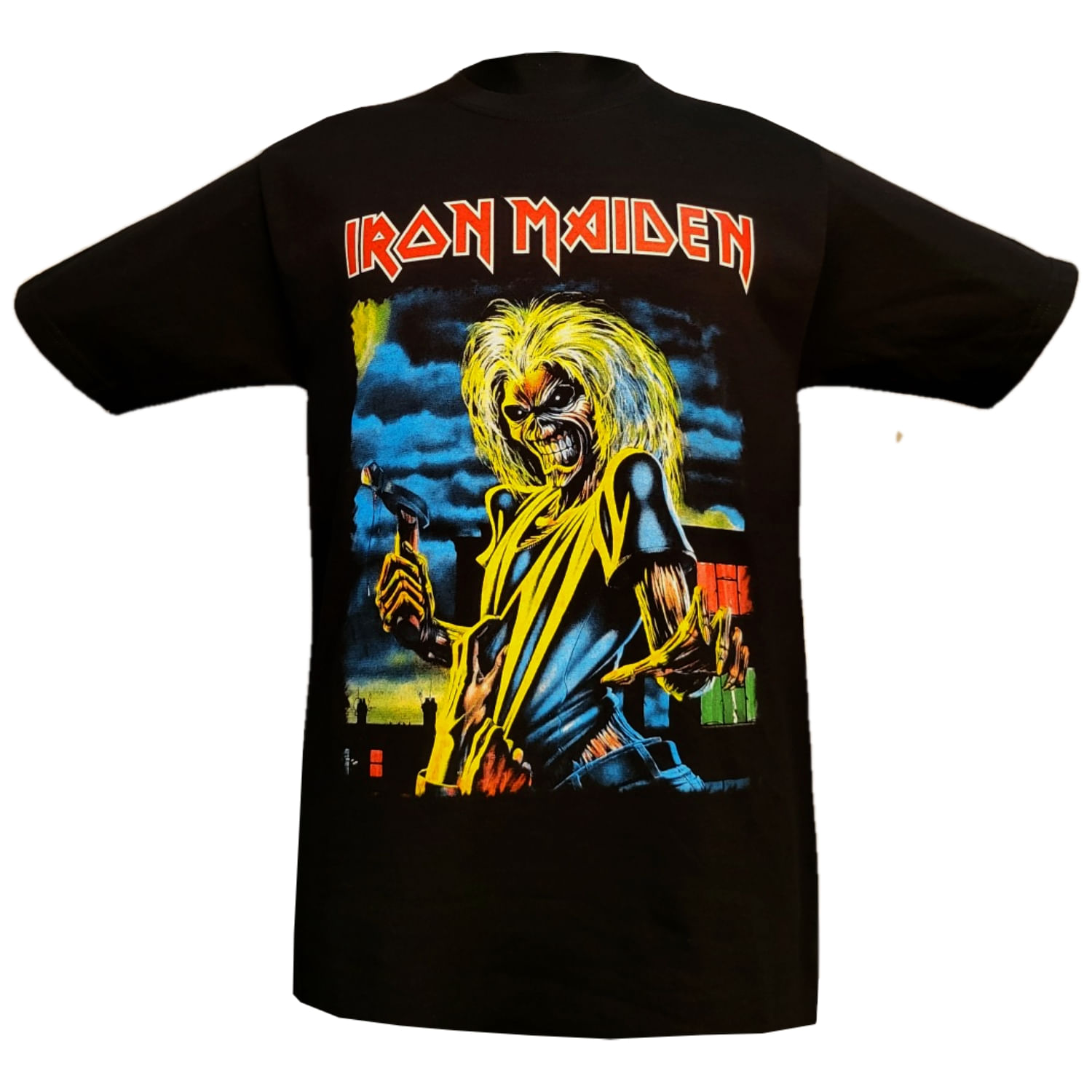 Camiseta Iron Maiden Somewhere Back In Time Com Estampa Dupla