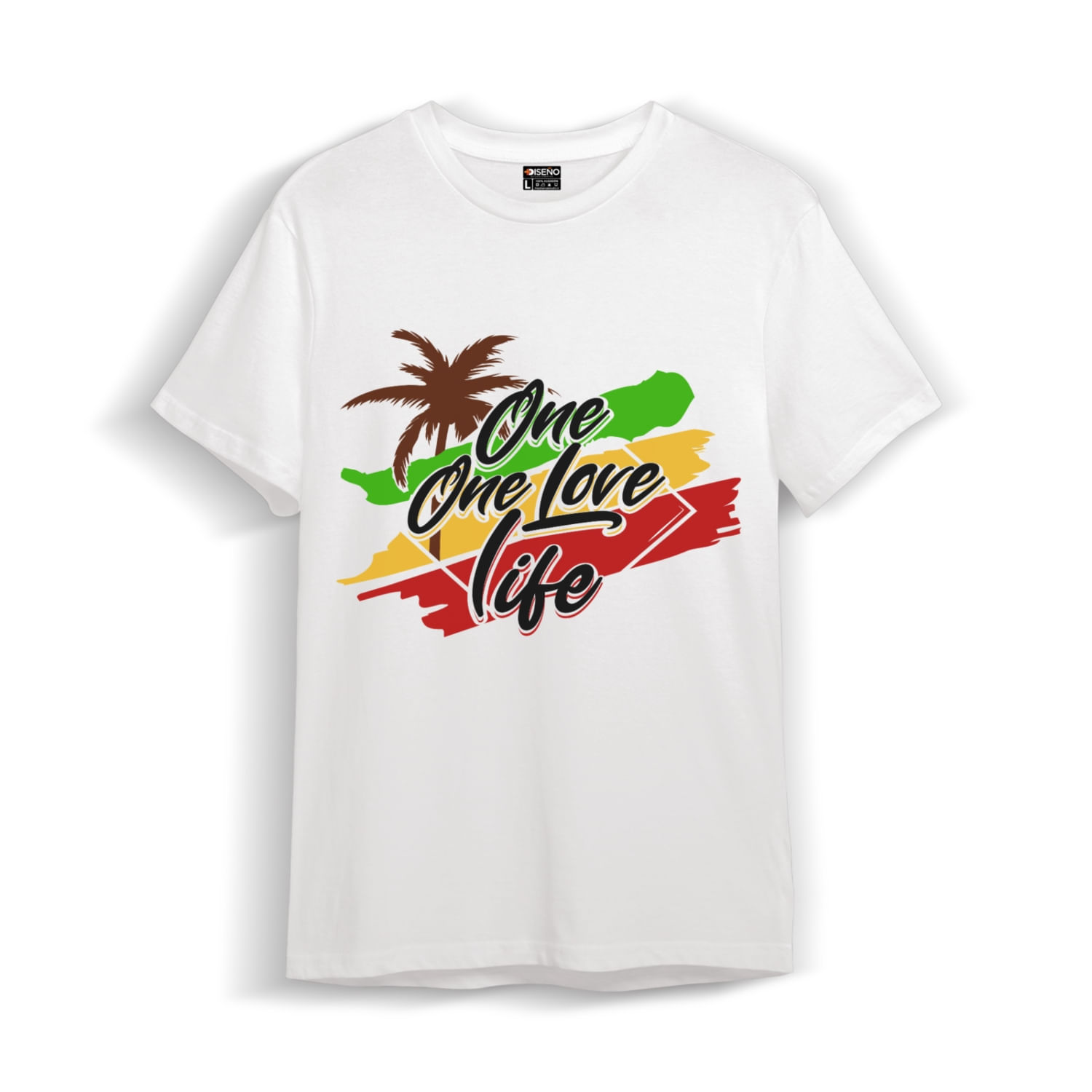 Camiseta 100% Algodão One Love One Life Unissex