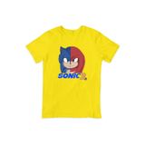 Camiseta Sonic Gamer Unissex 100% Algodão Para Crianças E Adultos