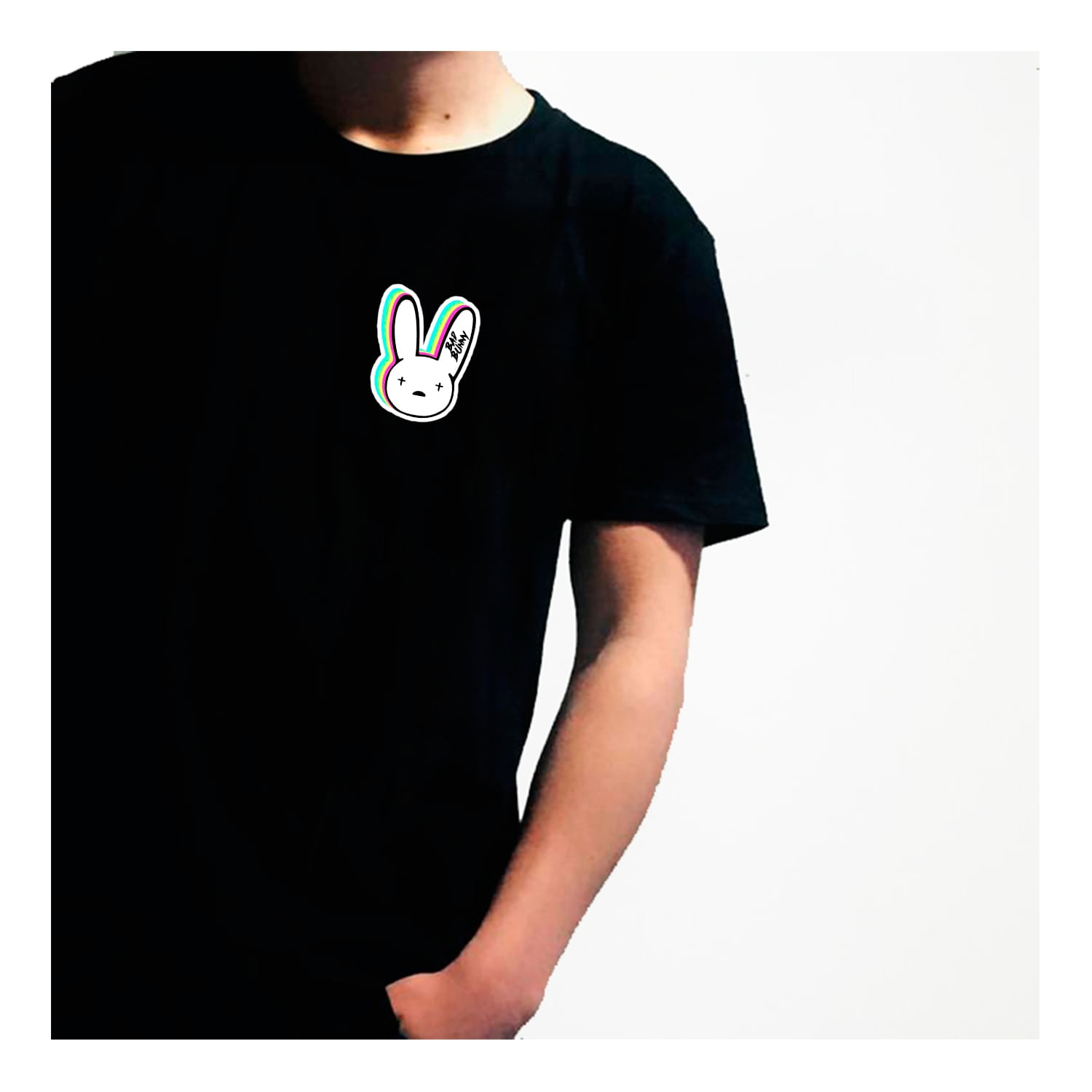 Camiseta Bad Bunny Black Para Concerto De Ruckus