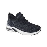 Tênis De Corrida Air Femininos Preto/cinza Soft Sports 3207