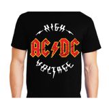 Camiseta Acdc Rock Unissex 100% Algodão