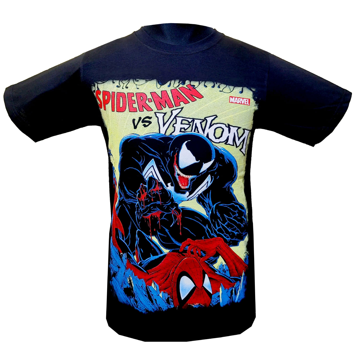 Camiseta Homem-aranha Vs Venom Com Estampa Dupla Para Homens