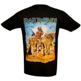 Camiseta Iron Maiden Somewhere Back In Time Com Estampa Dupla