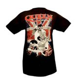 Camiseta Queen We Will Rock You Com Estampa Dupla Para Homens