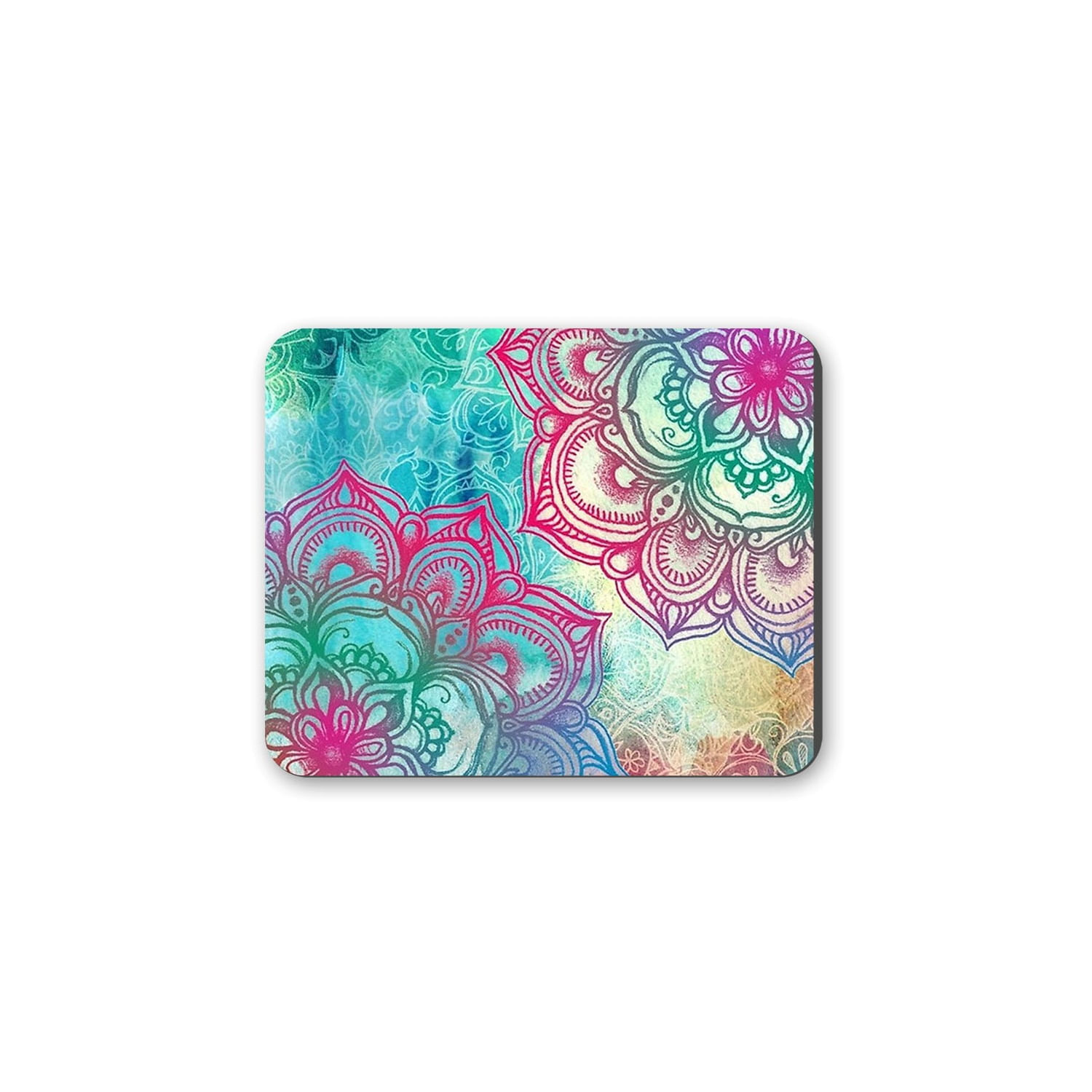 Mouse Pad Anhiz M31 Mandala, Capa De Cetim De Neoprene 24x20cm