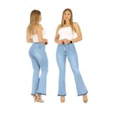 Jeans Flare Push Up Butt Lifter, Escultor Colombiano C