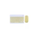 Kit De Teclado E Mouse Para Ipad Ou Tablet Android Bege