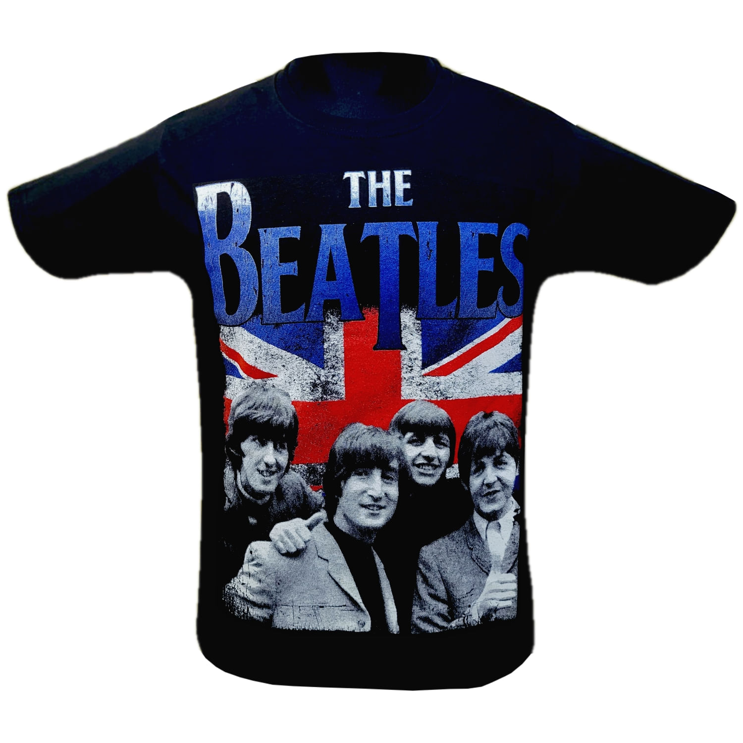 Camiseta The Beatles Com Estampa Dupla 100% Algodão