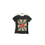 Camiseta Feminina Rolling Stones Preta