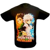 Camiseta Hunter X Hunter Com Estampa Dupla Para Homens