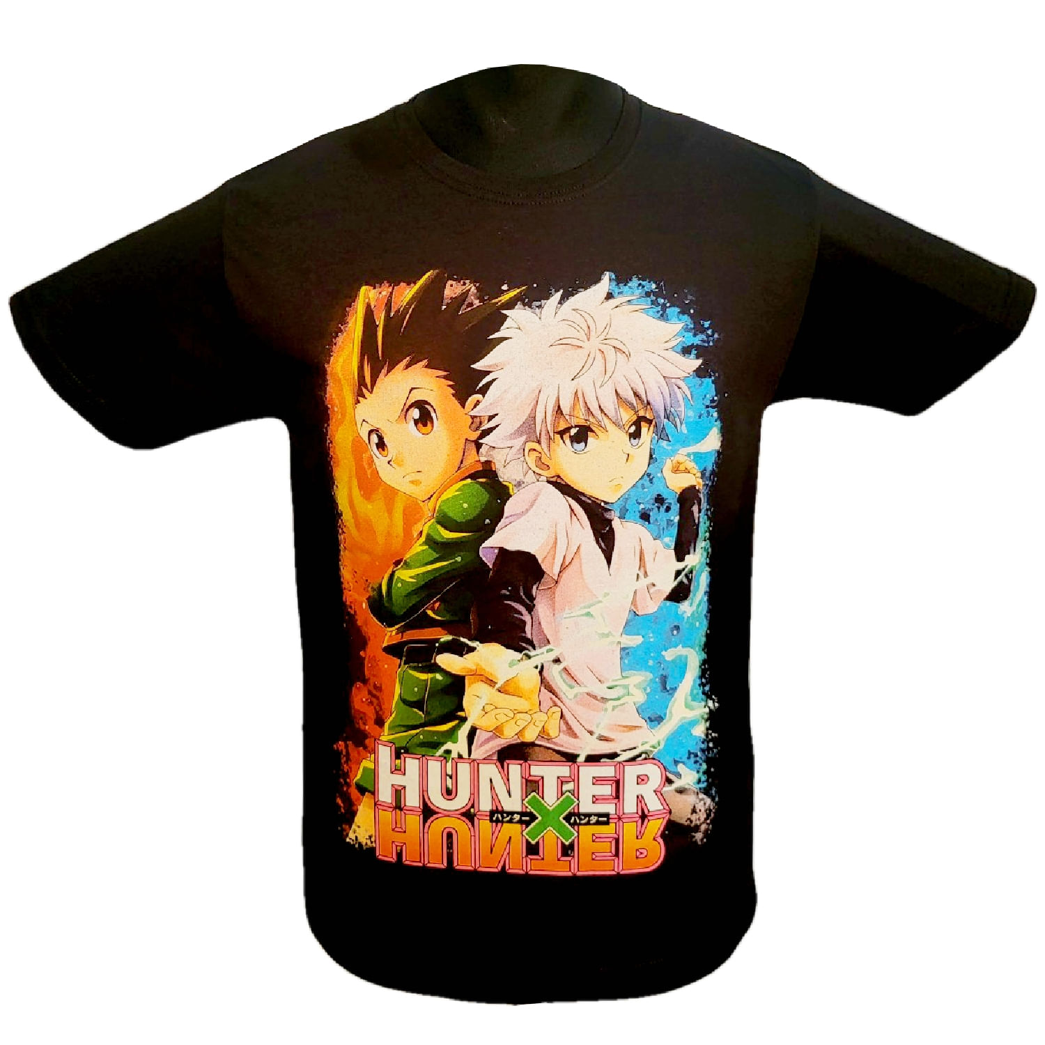 Camiseta Hunter X Hunter Com Estampa Dupla Para Homens