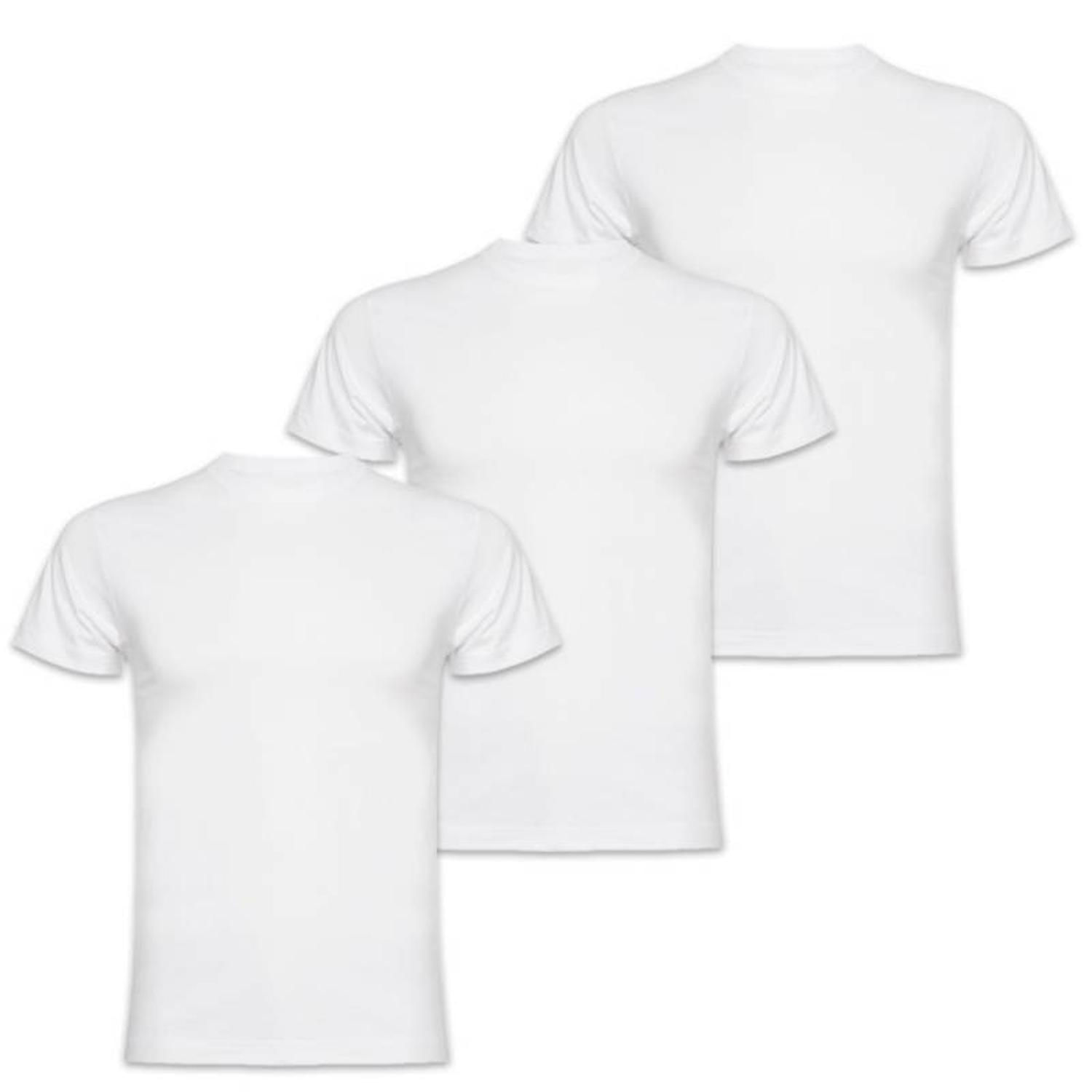 Camisetas 100% Algodão S/3xl - Brancas (pacote Com 3)