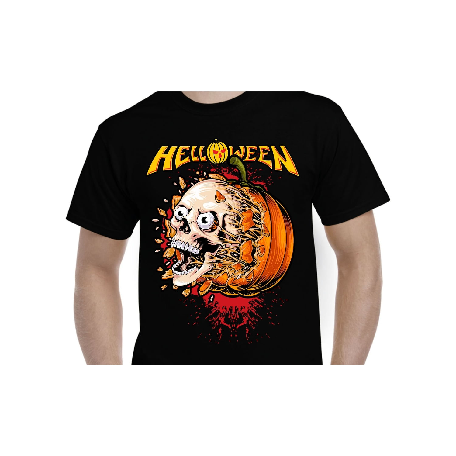 Camiseta Helloween Rock Band 100% Algodão De Qualidade Premium