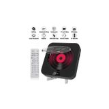 Alto-falante Bluetooth Com Leitor De Cd Portátil Com Tela De Led - Preto