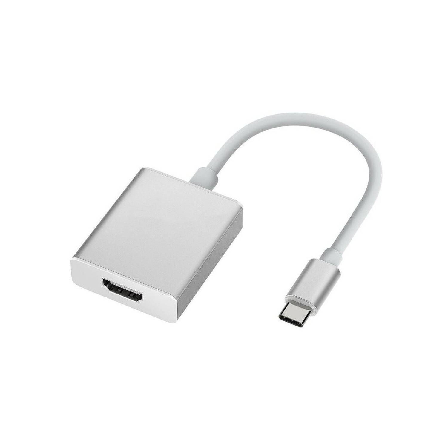 Adaptador Hdmi 4k Tipo C Para Pc/android - Alumínio - 15cm